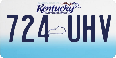 KY license plate 724UHV
