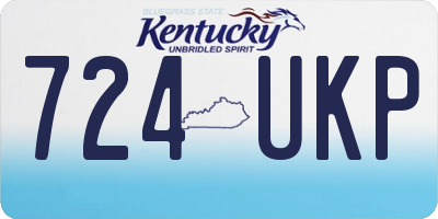 KY license plate 724UKP