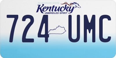 KY license plate 724UMC