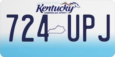 KY license plate 724UPJ