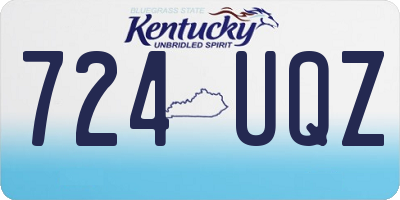 KY license plate 724UQZ