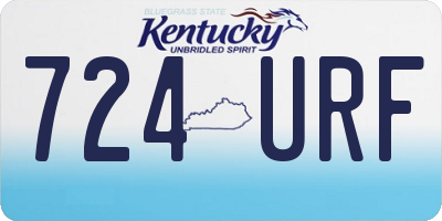 KY license plate 724URF