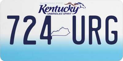 KY license plate 724URG