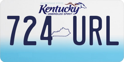 KY license plate 724URL
