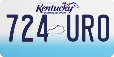 KY license plate 724URO