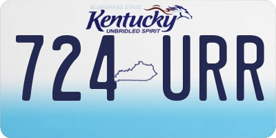KY license plate 724URR