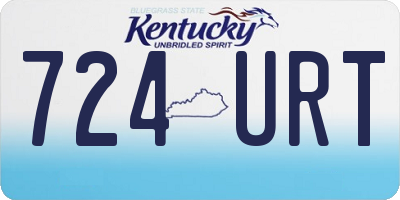 KY license plate 724URT