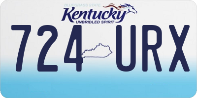 KY license plate 724URX