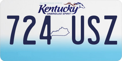 KY license plate 724USZ