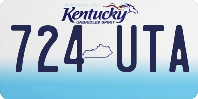 KY license plate 724UTA