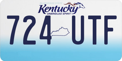 KY license plate 724UTF