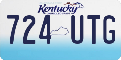 KY license plate 724UTG