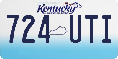 KY license plate 724UTI