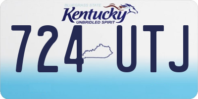 KY license plate 724UTJ