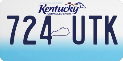 KY license plate 724UTK