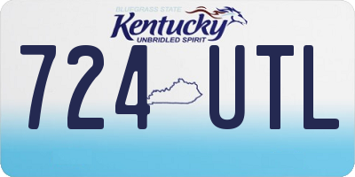 KY license plate 724UTL