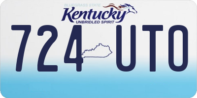 KY license plate 724UTO