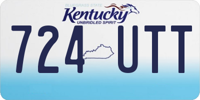 KY license plate 724UTT