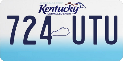 KY license plate 724UTU