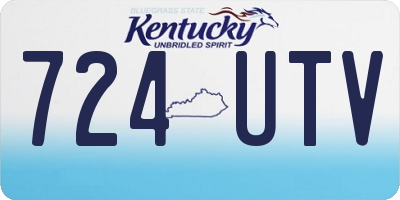 KY license plate 724UTV