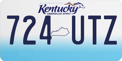 KY license plate 724UTZ