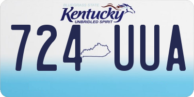 KY license plate 724UUA