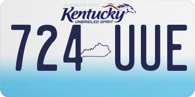 KY license plate 724UUE