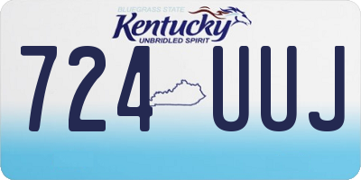 KY license plate 724UUJ