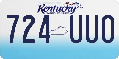 KY license plate 724UUO