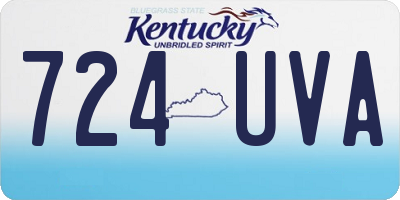 KY license plate 724UVA