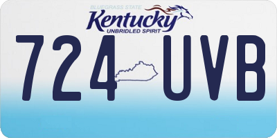KY license plate 724UVB