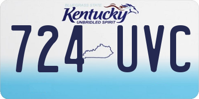 KY license plate 724UVC