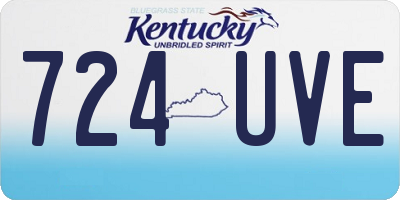 KY license plate 724UVE