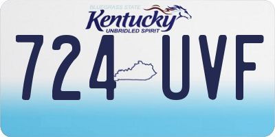 KY license plate 724UVF