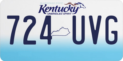 KY license plate 724UVG