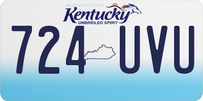 KY license plate 724UVU