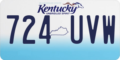 KY license plate 724UVW