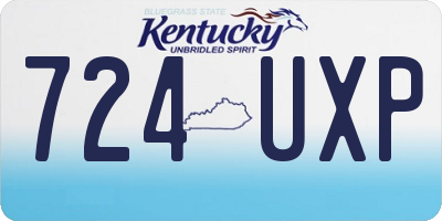 KY license plate 724UXP