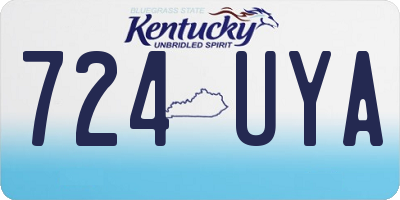 KY license plate 724UYA