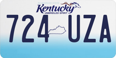 KY license plate 724UZA