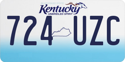KY license plate 724UZC