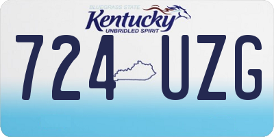 KY license plate 724UZG