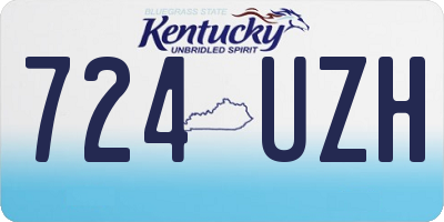 KY license plate 724UZH