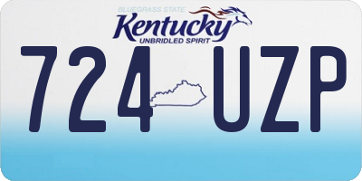 KY license plate 724UZP