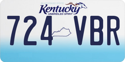 KY license plate 724VBR