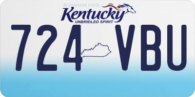 KY license plate 724VBU