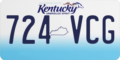 KY license plate 724VCG