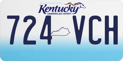 KY license plate 724VCH