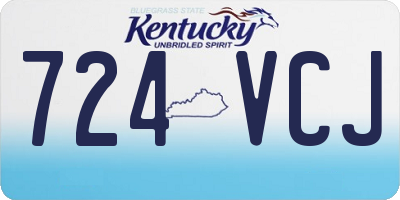 KY license plate 724VCJ