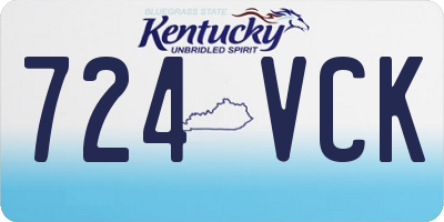 KY license plate 724VCK
